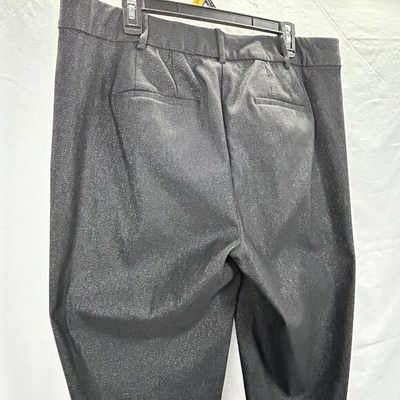 Lane Bryant Allie Boot Sparkle Pants 18 Regular Black Shimmer Stretch Holiday - Picture 7 of 11